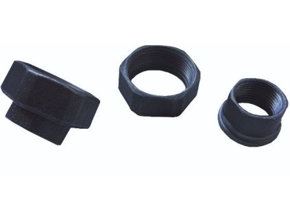 Šróbenie 1"x6/4" k čerpadlu, voda/plyn, liatina, čierna