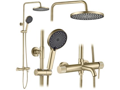 Sprchový set Rea Lungo Stripe Brush Gold