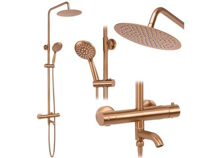 Sprchový set s termostatom REA LUNGO Copper Brush