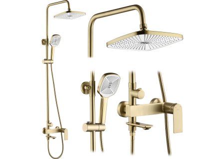 Sprchový set REA STORM GOLD BRUSH