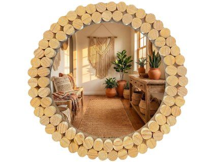 Nástenné zrkadlo Boho 36CM KLNA-MR01