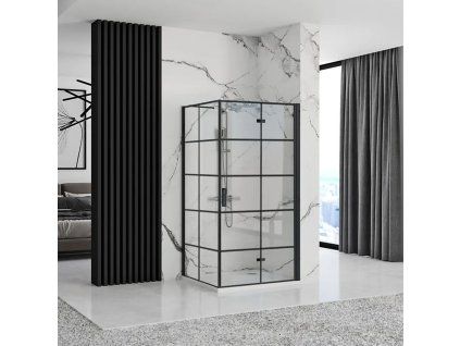 Sprchová kabína Rea Molier Black Double 90x110