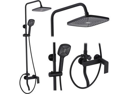 Sprchový set REA STORM BLACK MATT