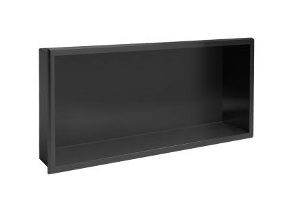 bathroom shelf 30x60 black matt