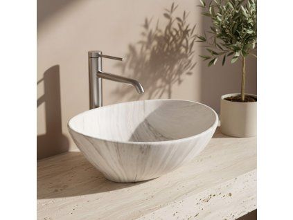 Umývadlo na dosku Rea Sofia Ash Matt