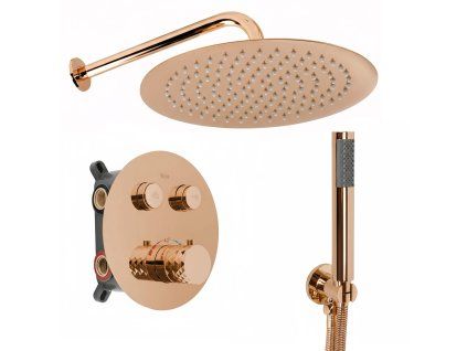 Podomietková sprchová súprava Rea Lungo Diamond Copper + BOX