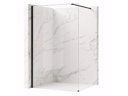 Sprchová zástena Rea Flexi Transparent / Black 140