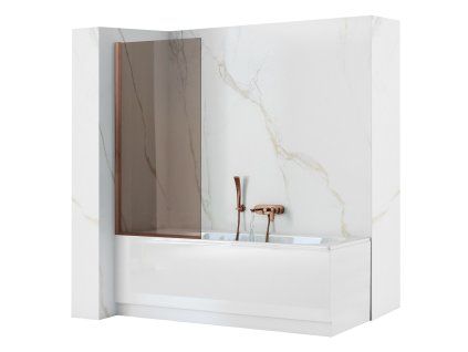 Paravan vaňový Rea Elegant Brush Copper 70