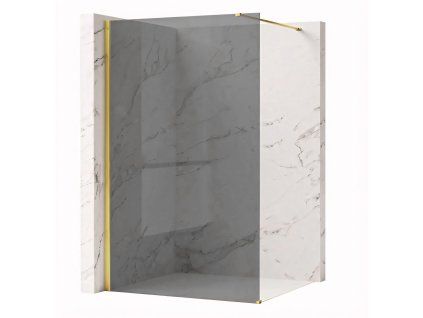 Sprchová zástena Rea Flexi Grey / Gold 130