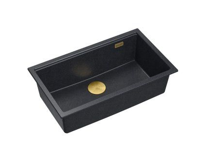 granitový drez Logan 110 Black Metallic