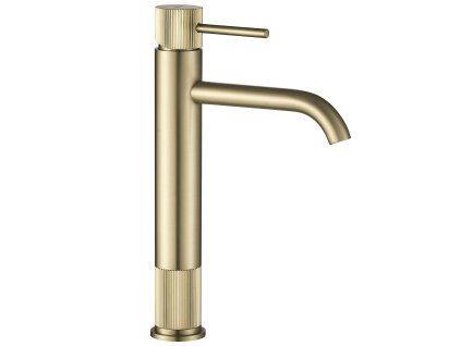 Kúpeľňová batéria Rea Lungo Stripe Brush Gold