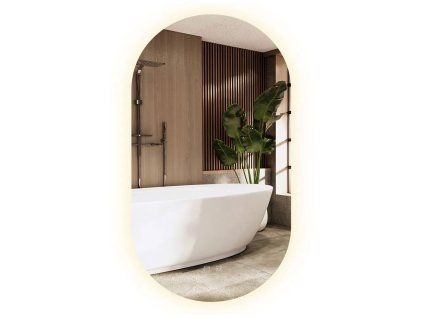 Zrkadlo LED EGG 60x80 cm