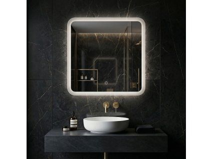 Zrkadlo LED 70x70cm TOP-2