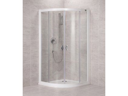 Roltechnik Sprchový kút ECR2 80x80x1850 biely transparent