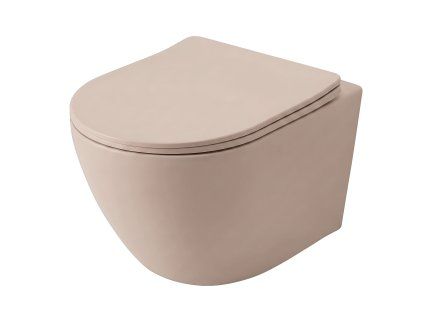 Závesná WC misa REA Carlo Mini Tornado Mocca Matt