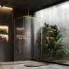 Sprchovací kút SOLAR zlatá štetcová  120x90