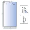 Sprchová zástena REA AERO N 90 - Priehľadná