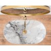 Rea Royal keramické umývadlo na dosku 62 x 36 cm, imitácia kameňa Granit, REA-U8596