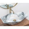 Rea Vegas Granit umývadlo na dosku 57 x 37 cm, imitácia kameňa-granit, REA-U5602