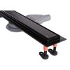 Rea Neox Superflow lineárny sprchový žľab 60 cm, čierny, REA-G7805