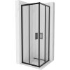 Mexen Rio sprchový kút štvorcový 70 x 70 cm, priehľadné sklo, profil čierny - 860-070-070-70-00