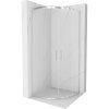 Mexen Rio sprchový kút štvrťkruhový 90 x 90 cm, priehľadné sklo, profil chróm - 863-090-090-01-00