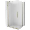Posuvný sprchový kút Mexen Velar L 90 x 80 cm, matný, zlatý - 871-090-080-33-50
