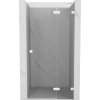 Mexen Lunar pravé otočné sprchové dvere 90 cm, transparentné, biele - 834-090-000-20-00-P