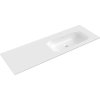 Mexen Vela vstavané umývadlo pravé 141 x 46,5 cm, lesklá biela - 25231400P