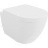 Mexen Lena závesný WC záchod, splachovanie Rimless s doskou pomaly padajúcou, biela - 30298000