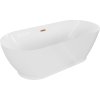 Mexen Roxy voľne stojaca vaňa 180 x 85 cm, biela, prepad z brúsenej medi - 51201808500-65