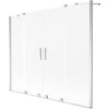 Mexen Velar Duo 2-krídlová posuvná vaňová zástena 170 x 150 cm, matná, chróm - 896-170-000-32-01