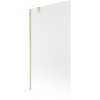 Mexen Next 1-krídlová vaňová zástena 100 x 150 cm, matná, brúsené zlato - 895-100-000-00-30-55