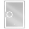 Mexen Onyx osvetlené kúpeľňové zrkadlo s kozmetickým zrkadlom 60 x 80 cm, LED 6000K, antipar - 9813-060-080-611-00