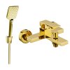 Mexen Uno R62 vaňová batéria so sprchovou súpravou, zlatá - 7143R62-50