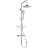 Mexen KT40 nástenná sprchová súprava s dažďovou sprchou, termostatická batéria, chróm - 771504093-00