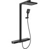 Mexen Zoom sprchový set s dažďovou sprchou a batériou, čierny - 78101-70