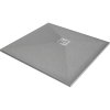 Mexen Stone+ sprchová vanička štvorcová z minerálneho kompozitu 100 x 100 cm, sivý betón - 44611010