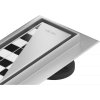 Mexen Flat sprchový žľab 2v1, vzor M13, 110 cm, chróm - 1010110