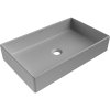 Mexen Goya umývadlo na dosku 60 x 37 cm, svetlosivá matná - 22186061