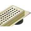 Mexen Flat sprchový žľab, vzor M08, 90 cm, zlatý - 1525090-15