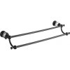 Mexen Estela držiak na uteráky 2-radový, čierny - 7011525-70