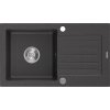 Mexen Pablo drez granitový 1-komorový s odkvapkávačom 752 x 436 mm, čierny škvrnitý - 6510751010-76