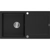 Mexen Leo drez granitový 1-komorový s odkvapkávačom 900 x 500 mm, čierny - 6501901010-77