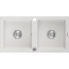 Mexen Mario drez granitový 2-komorový 820 x 436 mm, biely - 6504822000-20