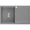 Mexen Bruno drez granitový 1-komorový s odkvapkávačom 795 x 495 mm, šedý - 6513791010-71
