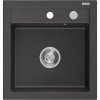 Mexen Vito drez granitový 1-komorový 520 x 490 mm, čierny škvrnitý - 6503521000-76