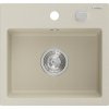 Mexen Milo drez granitový 1-komorový 435 x 410 mm, béžový - 6505441000-69