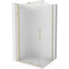 Posuvný sprchový kút Mexen Velar 90 x 85 cm, matný, brúsené zlato - 871-090-085-31-55