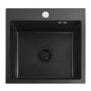 Oceľové umývadlo Leo 40 Black